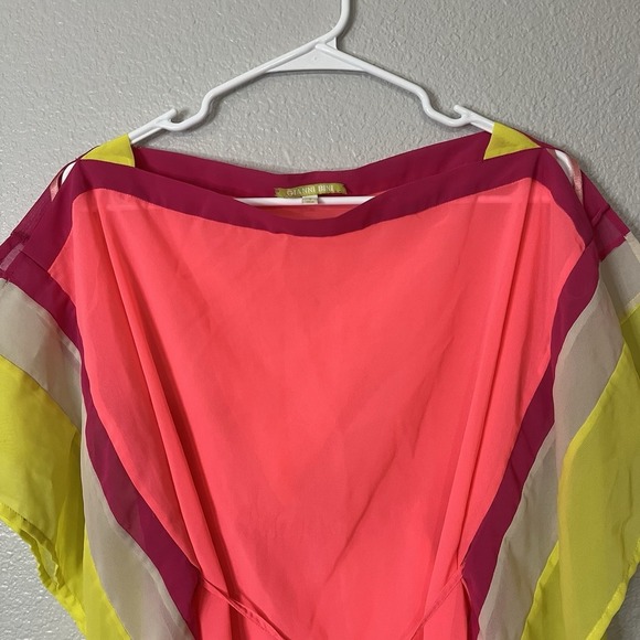 Gianni Bini Swimsuit Cover Sheer Top With Tassels Size Small - Picture 3 of 5